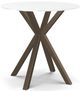 Amisco Customizable Asterisk White Round Counter-Height Table-0