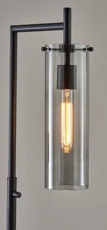 Adesso® Dalton 1 Light Black Floor Lamp-1