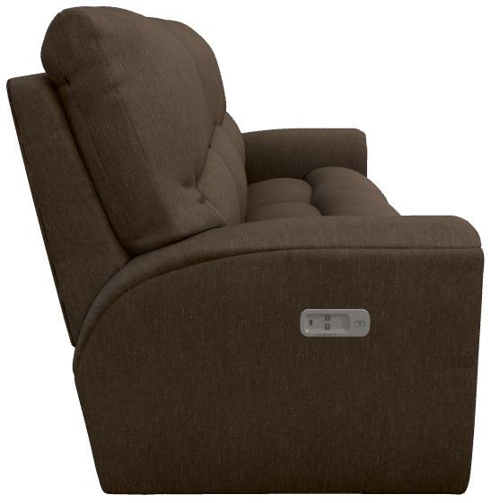 La-Z-Boy® Cassian Teak Power Reclining Sofa with Headrest-3