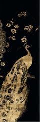 Classy Living Jennifer Goldberger Gilded Peacock Triptych III Wall Art-1