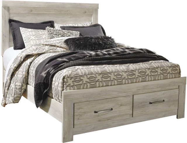 Signature Design by Ashley® Bellaby Whitewash Queen Platform Storage Bed