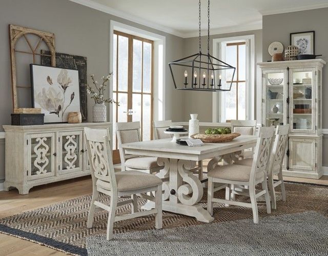 Magnussen Home® Bronwyn Alabaster/Baja Natural Upholstered Side Chair-1