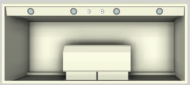 Vent-A-Hood® 54" Biscuit Wall Hood-3
