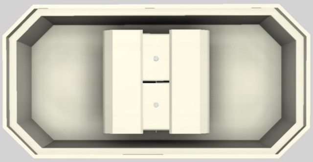Vent-A-Hood® Designer Series 60" Biscuit Island Range Hood-3
