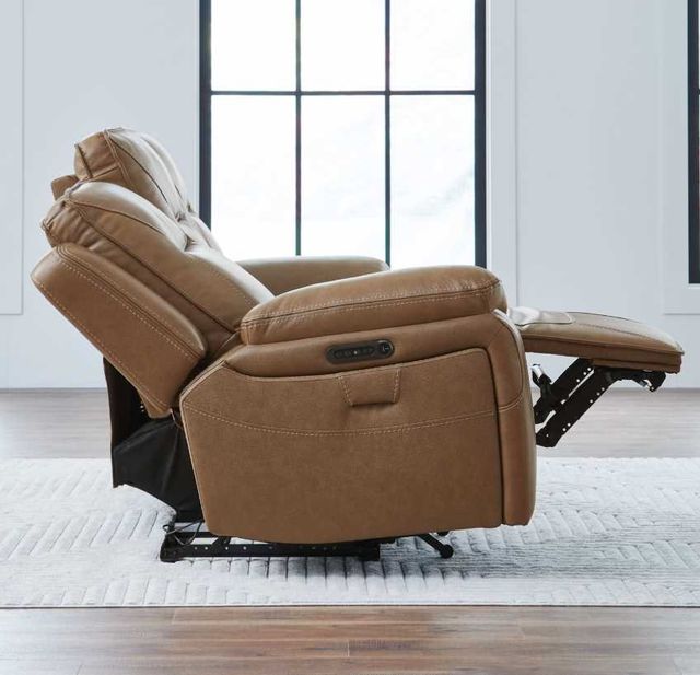 Liberty Furniture Callihan York Butternut Leather Power Reclining Sofa-3