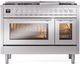 Ilve® Professional Plus II 48" Stainless Steel Pro Style Dual Fuel Range-0