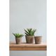 A & B Home Thornton 3-Piece Brown Flower Planter Set-2