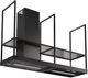 Faber T-Shelf 70" Matte Black Island Range Hood-0