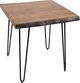 Jofran Inc. Nature's Edge Chestnut End Table with Black Base-0