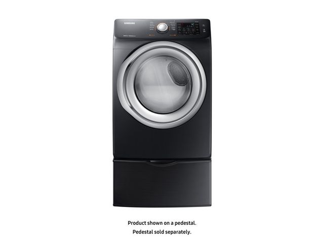 Samsung 7.5 Cu. Ft. Fingerprint Resistant Black Stainless Steel Front Load Gas Dryer-1