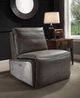 ACME Furniture Metier Aluminum/Gray Leather Power Recliner-2