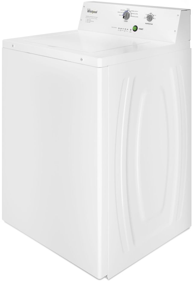 Whirlpool® Commercial 3.3 Cu. Ft. White Agitator Top Load Washer-2