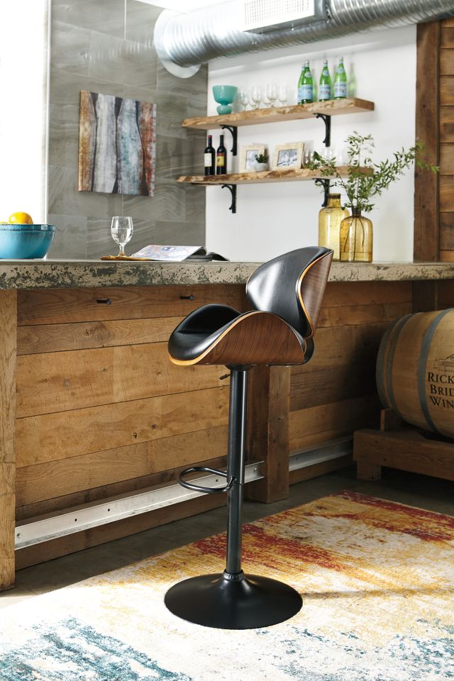 Signature Design by Ashley® Bellatier Brown Adjustable Height Bar Stool-2