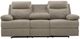 Signature Design by Ashley® Tarrant Mocha Manual Reclining Sofa with Drop Down Table-5