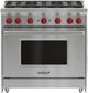 Wolf® 36" Stainless Steel Pro Style Gas Range-0