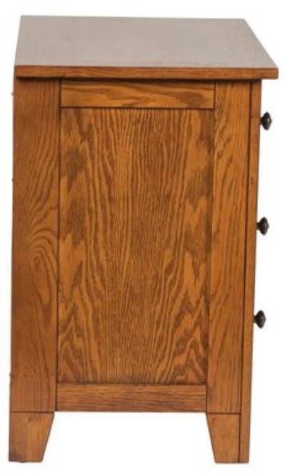 Liberty Furniture Grandpas Cabin Aged Oak Nightstand-3