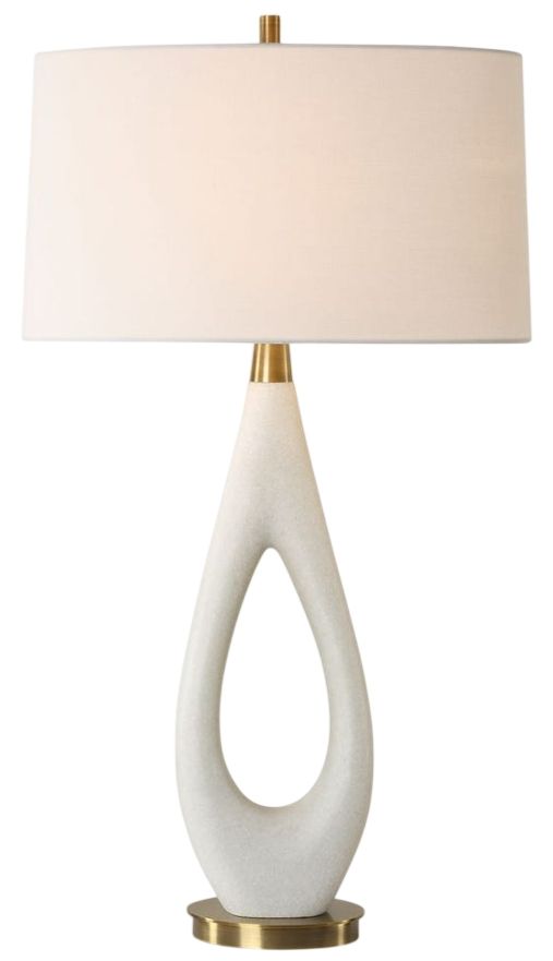 Uttermost® Promenade White Table Lamp-0