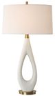 Uttermost® Promenade White Table Lamp-0
