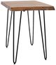 Jofran Inc. Nature's Edge Natural Chairside Table with Black Base-0