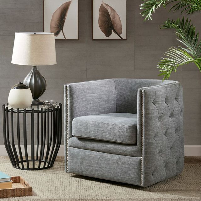 Olliix by Madison Park Slate Capstone Swivel Chair-0