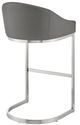 Armen Living Katherine Brushed Stainless Steel/Grey Counter Stool-3