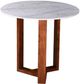 Moe's Home Collection Jinxx White Marble Counter Height Table with Natural Base-0