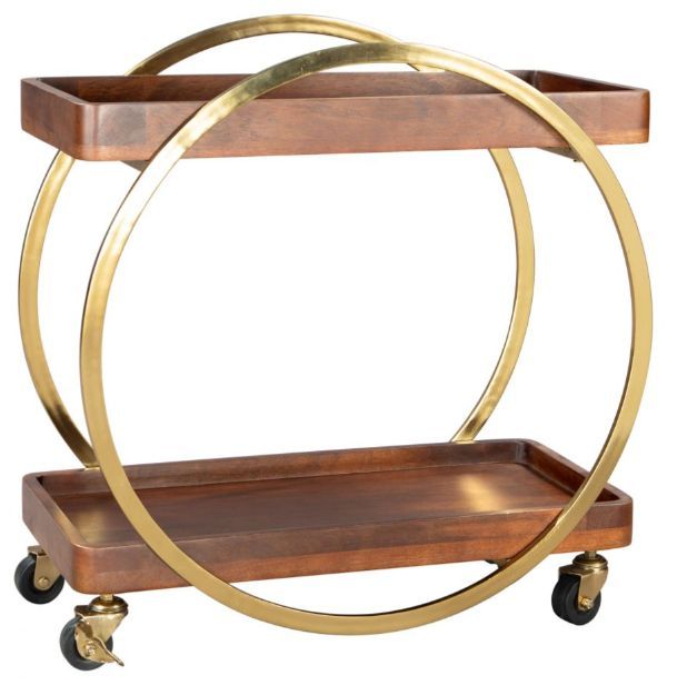 Zuo® Modern Arenas Brown Bar Cart-2