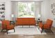 Homelegance® Carlson Dark Walnut/Orange Sofa-4