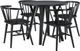 Signature Design by Ashley® Otaska 5 Piece Black Dining Set-0