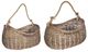 A & B Home 2-Piece Brown Willow Basket with Rope Handle Set-0