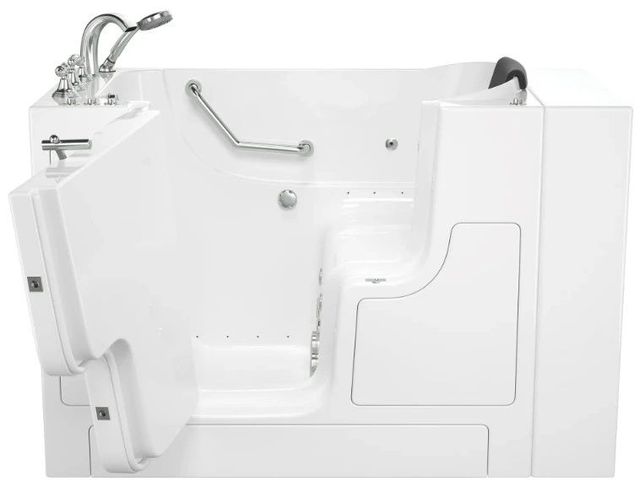 American Standard Gelcoat White 30” x 52” Walk-in Tub with Combination Air Spa and Whirlpool Systems - Left-Hand Drain with Faucet-4