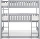 Homelegance® Orion Gray Twin/Twin Triple Bunk Bed-2