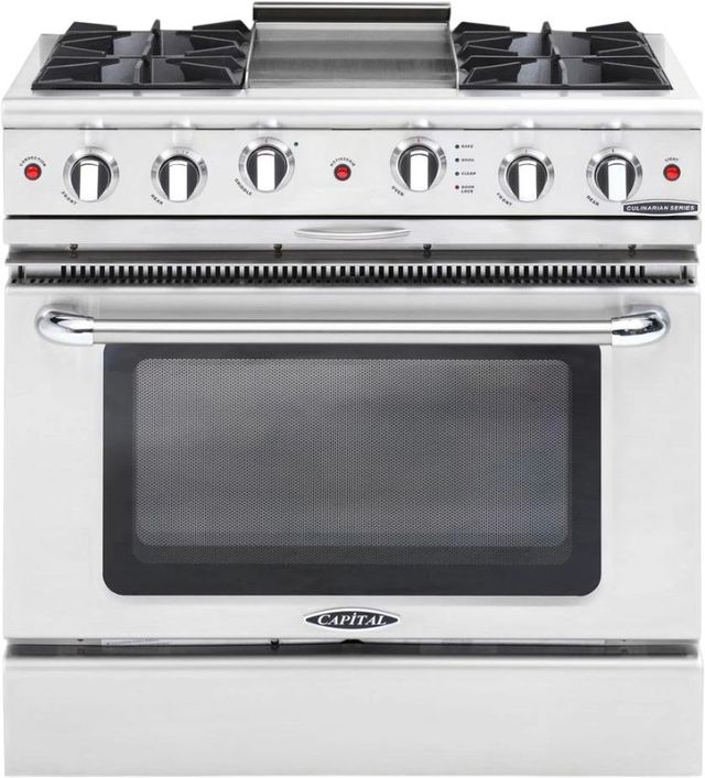 Capital Cooking™ Culinarian 36" Stainless Steel Pro Style Gas Range-0