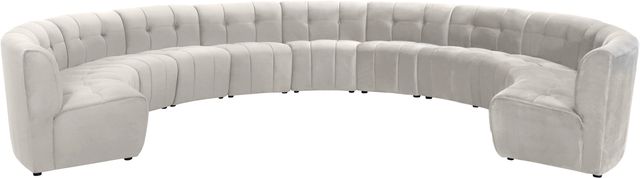 Meridian Furniture Limitless 11-Piece Cream Velvet Modular Sectional-0