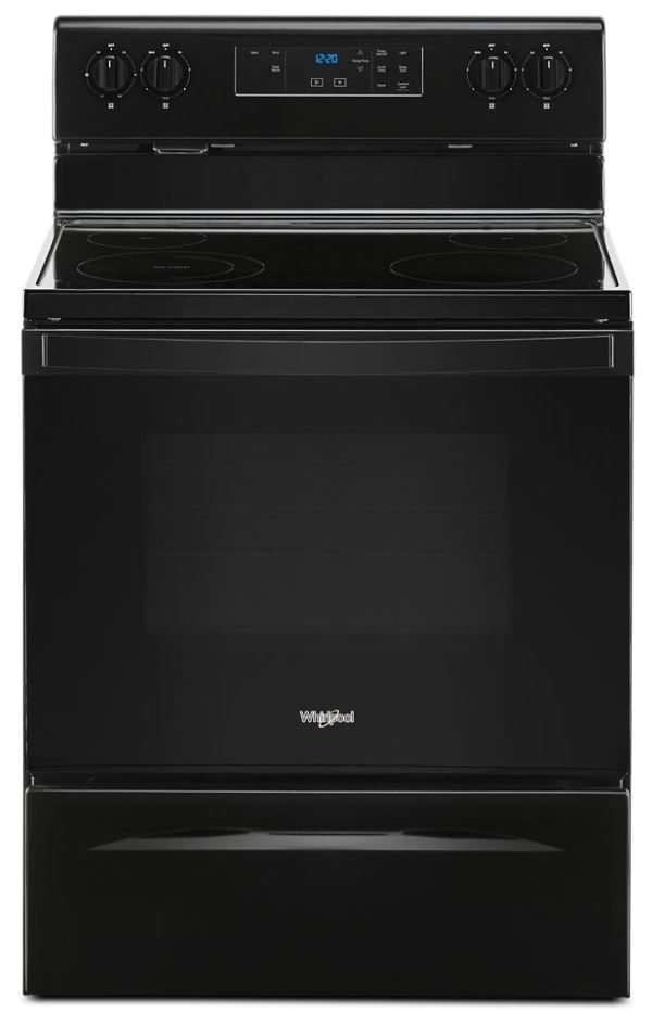 Whirlpool® 30" Black Free Standing Electric Range-0
