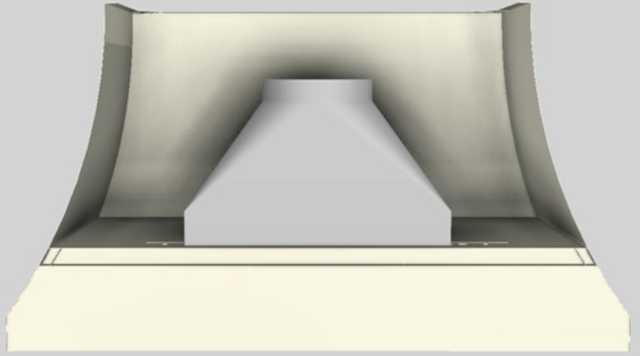 Vent-A-Hood® Designer Series 54" Biscuit Wall Mounted Range Hood-2
