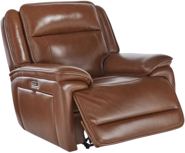 Signature Design by Ashley® Healy Pier Chocolate Power Recliner with Adjustable Headrest-1