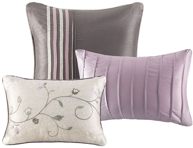 Olliix by Madison Park Serene 7 Piece Purple King Embroidered Comforter Set-4