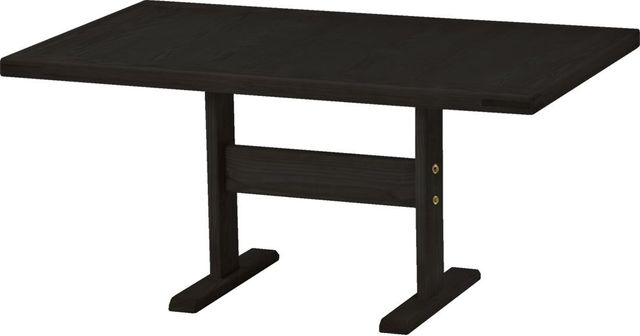 Crate Designs™ Furniture Espresso Lacquer Top Dining Table-0