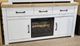 Signature Design by Ashley® Savonport Brown/White TV Stand with Electric Fireplace-0
