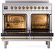 Ilve® Nostalgie II Series 40" Stainless Steel Pro Style Induction Range-2