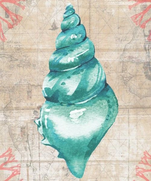 Classy Art Coral Cove II by Susan Jill Wall Art-1