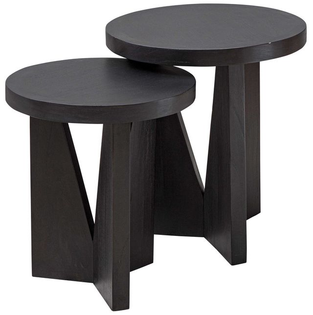 Uttermost® Nadette 2-Piece Dark Espresso Nesting Table Set-2