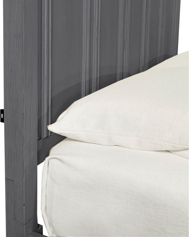 aspenhome® Caraway Aged Slate King Panel Bed-1