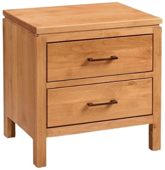 Archbold Furniture Customizable 2 West 2-Drawer Wide Nightstand-0