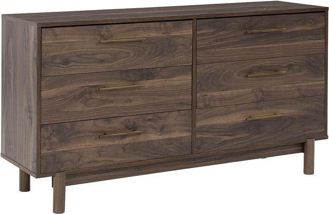 Signature Design by Ashley® Calverson 3-Piece Mocha Full Platform Bed Set-2