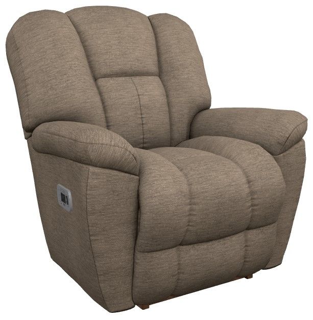 La-Z-Boy® Maverick Brownstone Power Rocking Recliner with Headrest and Lumbar-0