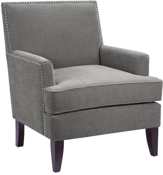 Olliix by Madison Park Grey Colton Track Arm Club Chair-3