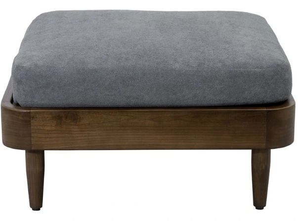 YHD Kenneth Brown/Gray Ottoman-1