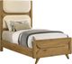 Coaster® Bennett Cream/Light Oak Youth Twin Upholstered Panel Bed-2
